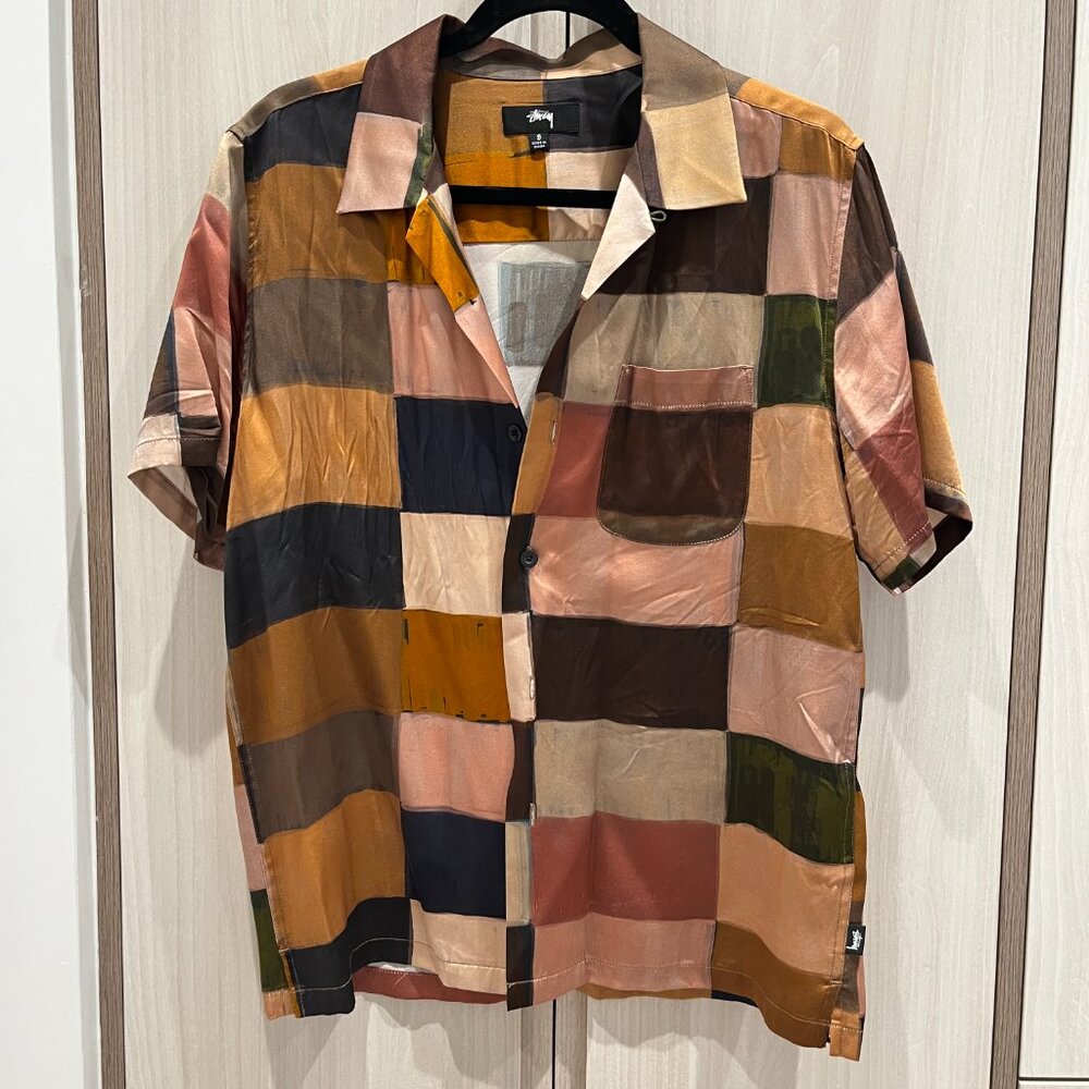 STUSSY silk button up